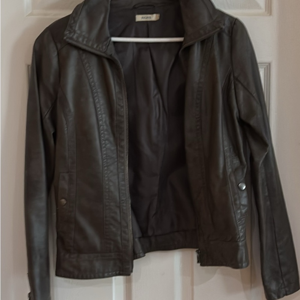 Ricki's Dark Gray Leather Jacket